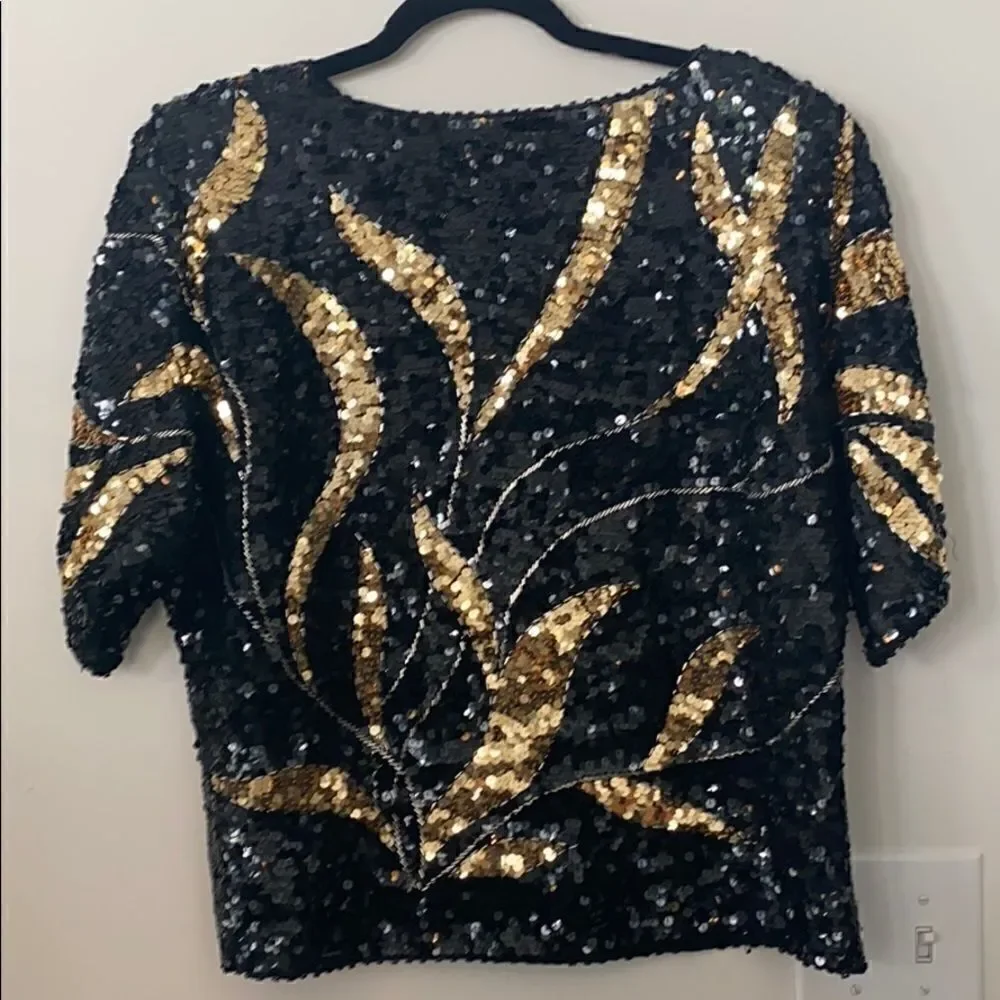 Iris VTG Sequined Top S/M